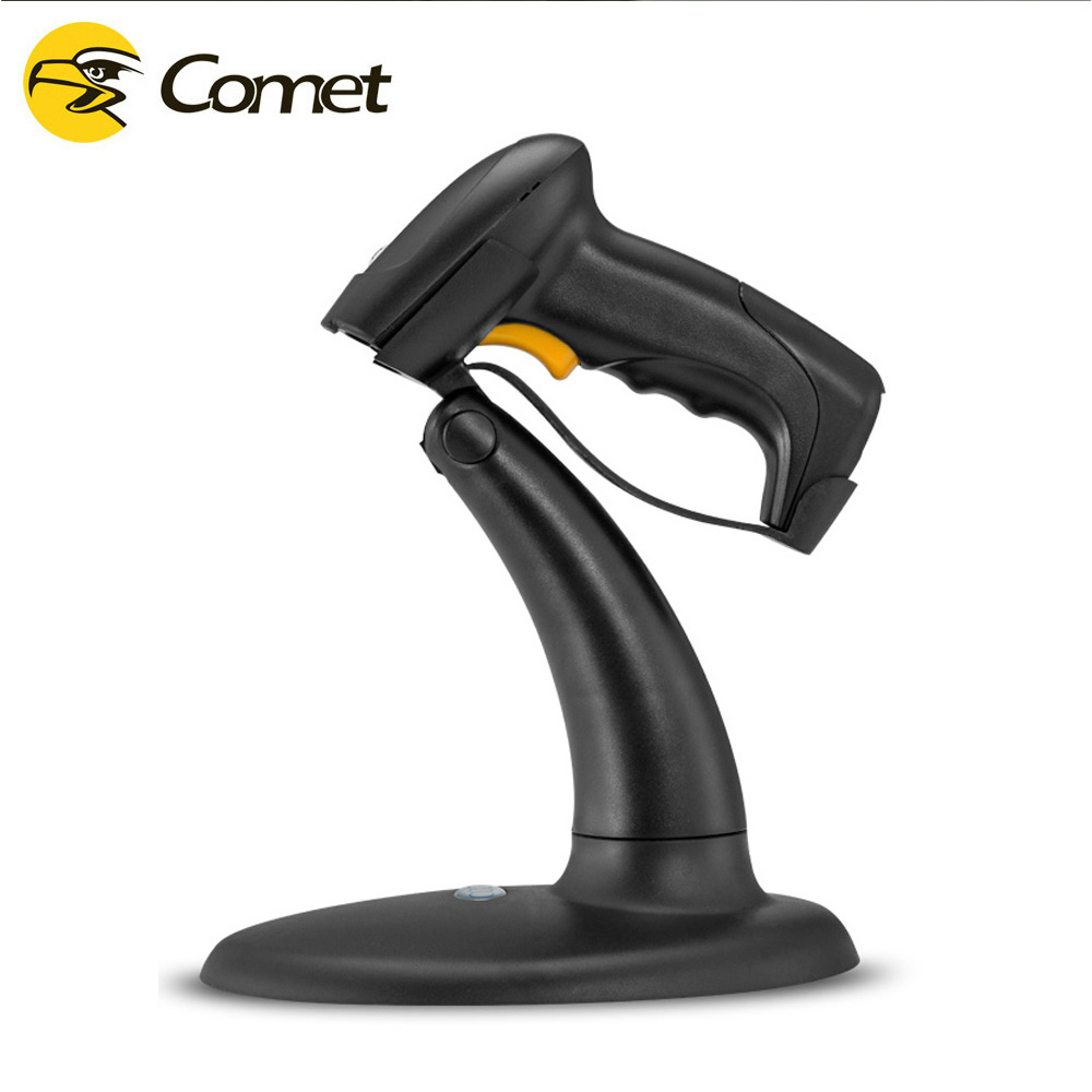 Comet GY-48 cheap 1d laser Barcode Scanner handheld device wired bar code Reader laser scanner With Stand Holder