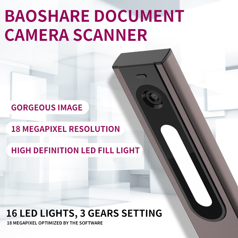 Dual Lens 10 Mega-pixel Hd A3 Document Scanner Ocr Camera